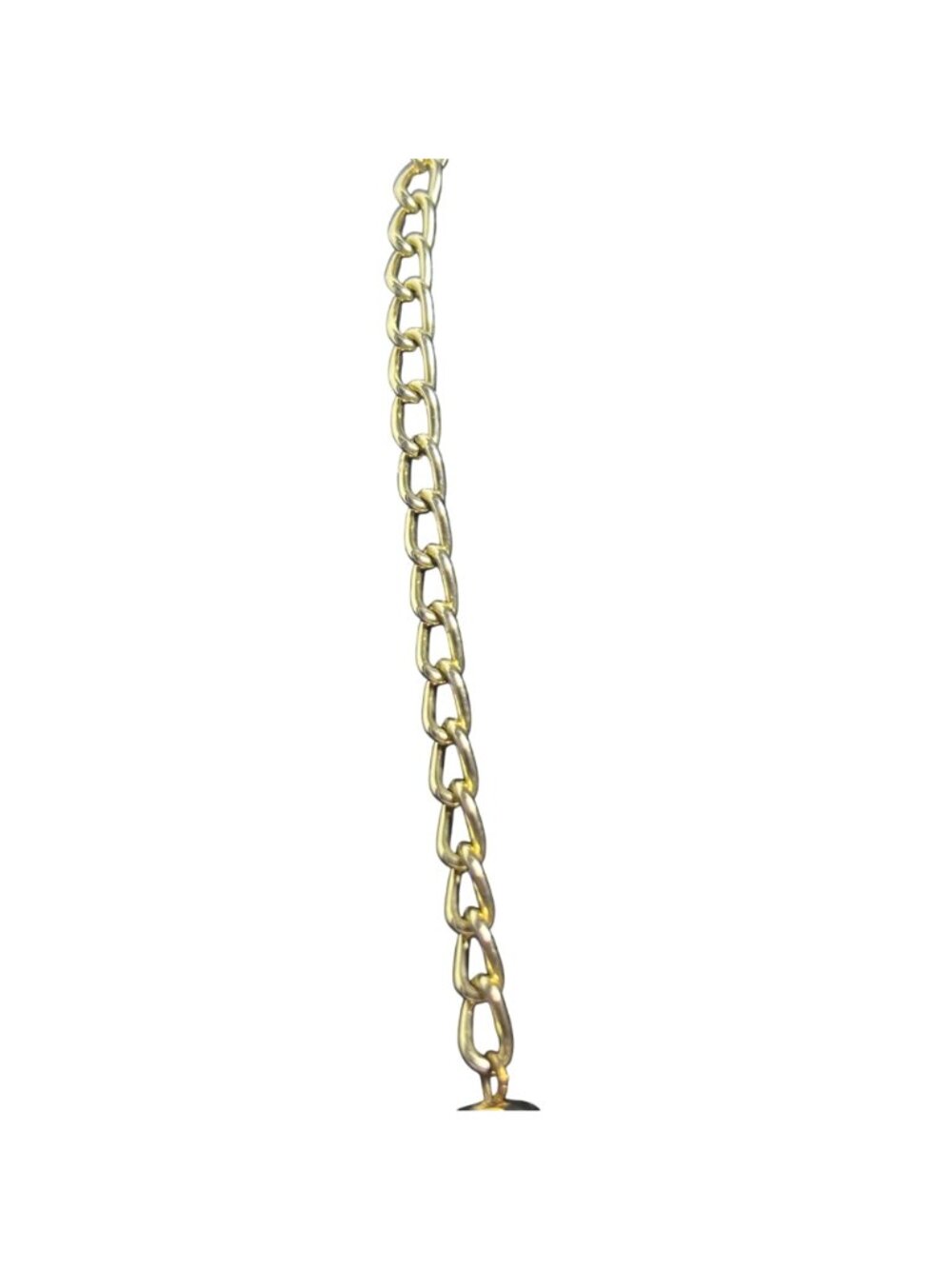 Pink Beaded Loop Design Necklace With Gold Tone Curb Chain (6401) - Picture 8 of 8